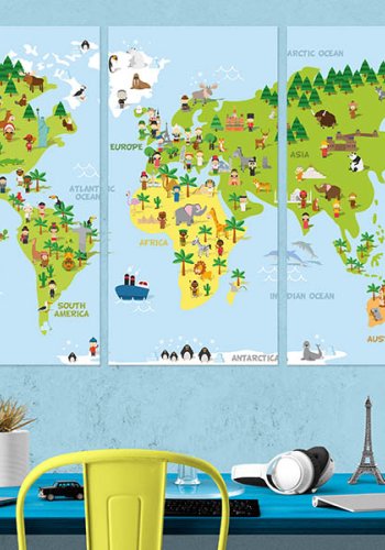 Artgeist billede - Children's World, p� l�rred