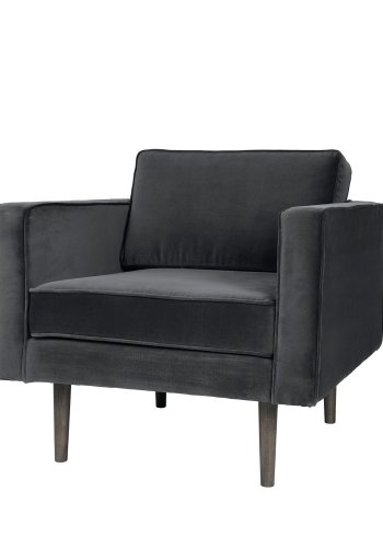 BROSTE COPENHAGEN Windsessel – Polyestervelours, m. Armlehnen