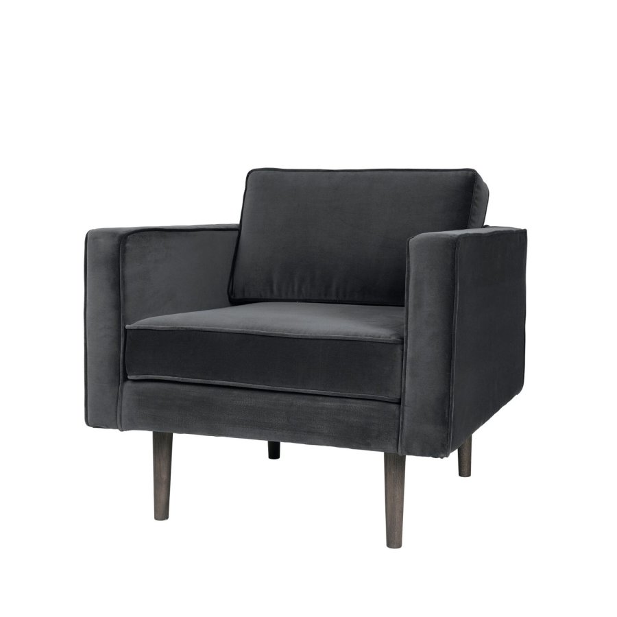 BROSTE COPENHAGEN Windsessel – Polyestervelours, m. Armlehnen