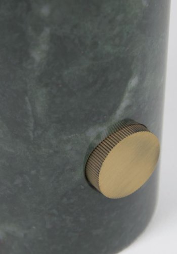 KAVE HOME Lonela bordlampe, rund - frostet glass og grnn marmor (15)