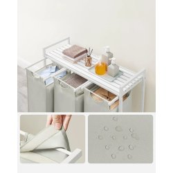 Vasketjskurv, m. 3 udtrkkelige og aftagelige