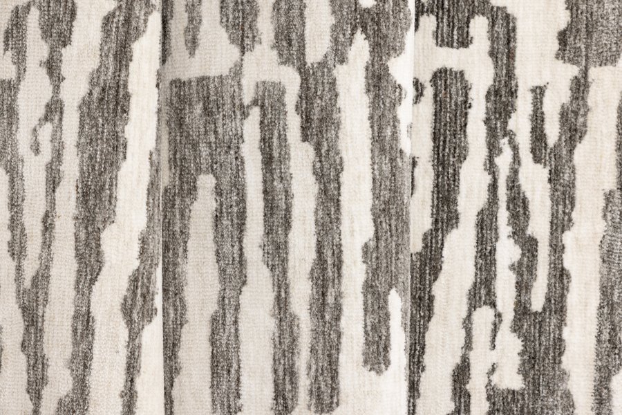 VENTURE DESIGN Milos gulvtppe, rektangulr - hvid/gr mikropolyester (230x160)