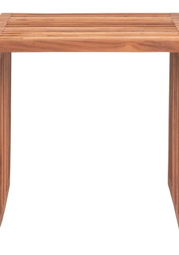 HOUSE NORDIC Pego hjrnebord, firkantet - naturlig teak (40x40)