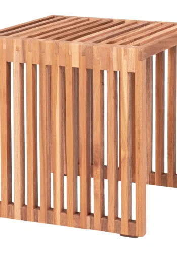 HOUSE NORDIC Pego hjrnebord, firkantet - naturlig teak (40x40)