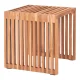 HOUSE NORDIC Pego hjrnebord, firkantet - naturlig teak (40x40)