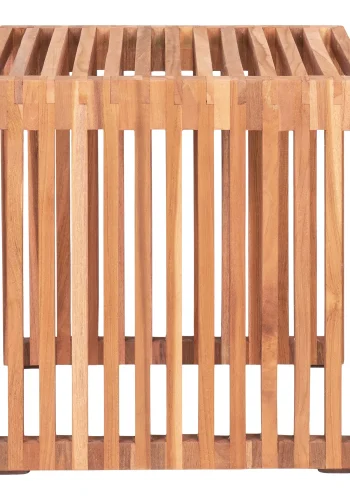 HOUSE NORDIC Pego hjrnebord, firkantet - naturlig teak (40x40)