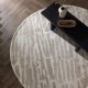 VENTURE DESIGN Milos gulvtppe, rund - hvid/beige mikropolyester (200)