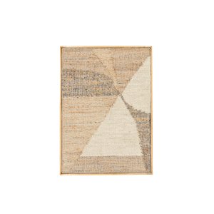 VENTURE DESIGN Patricia vgtppe, rektangulr - beige jute og bomuld (70x100)