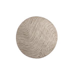 VENTURE DESIGN Melle Matta Melle Mikropolyester - 200*200- -Rund-Ivory Beige