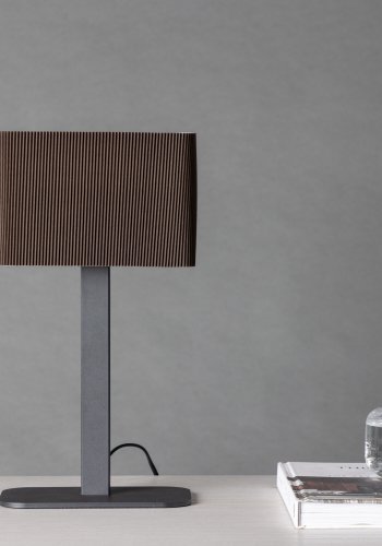VENTURE DESIGN Idre bordlampe - moccapapir og sort stl