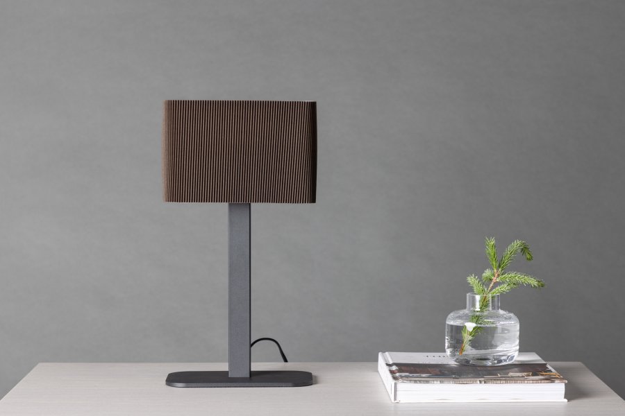 VENTURE DESIGN Idre bordlampe - moccapapir og sort stl