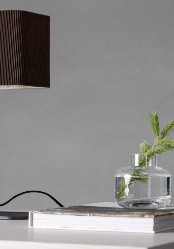 VENTURE DESIGN Idre bordlampe - moccapapir og sort stl
