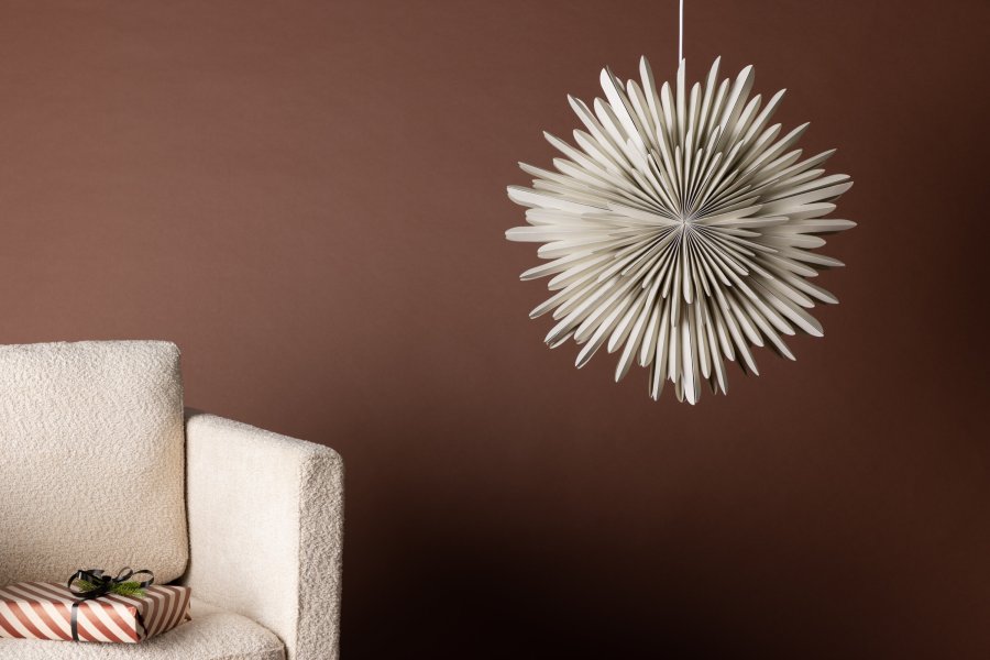 VENTURE DESIGN Sälen taklampe - beige papir (60cm)