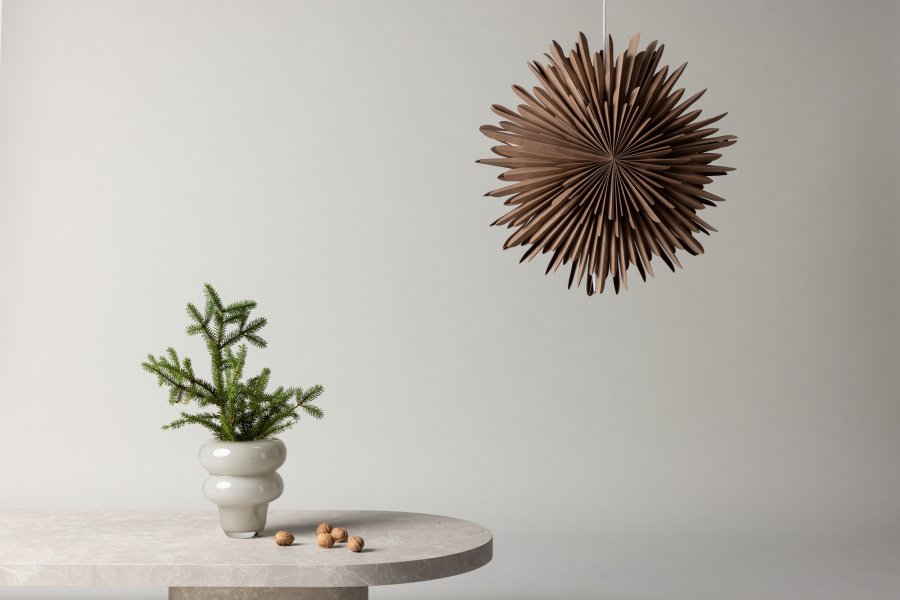 VENTURE DESIGN Sälen taklampe - brunt papir (60cm)