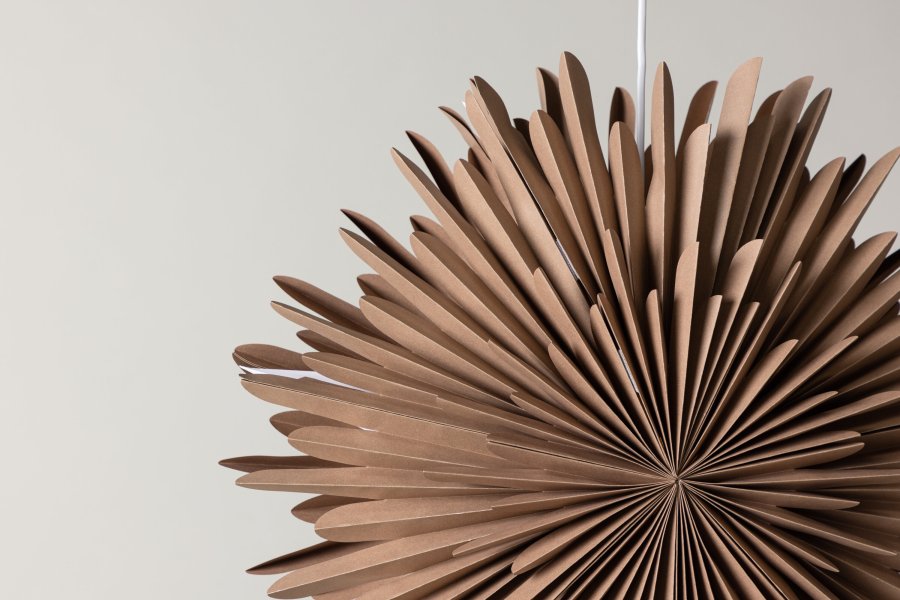 VENTURE DESIGN Sälen taklampe - brunt papir (60cm)