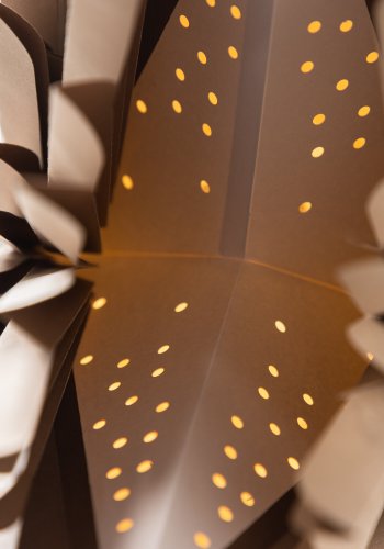 VENTURE DESIGN Sälen taklampe - brunt papir (60cm)