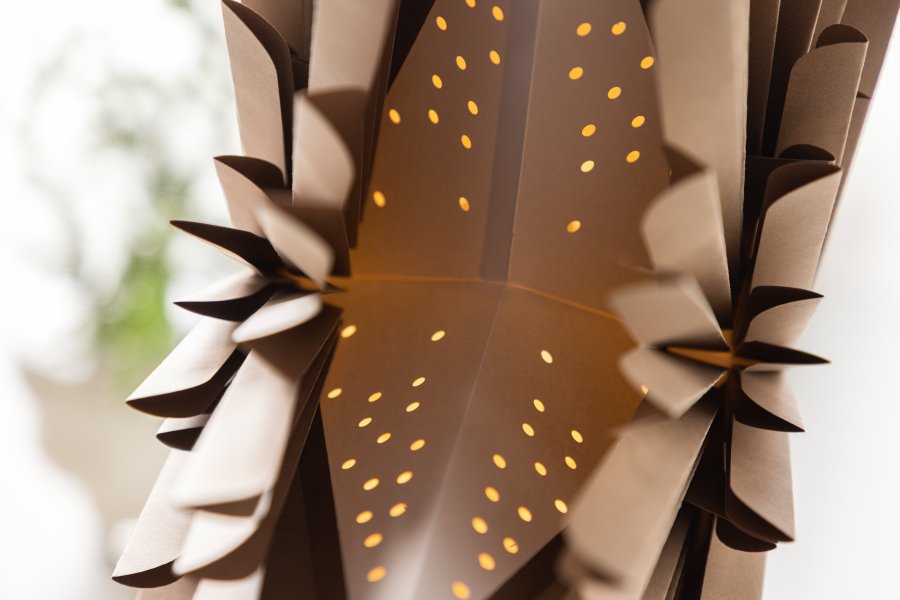 VENTURE DESIGN Sälen taklampe - brunt papir (60cm)