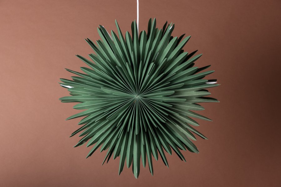 VENTURE DESIGN Sälen taklampe - grnt papir (60cm)