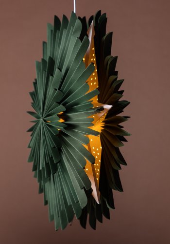 VENTURE DESIGN Sälen taklampe - grnt papir (60cm)