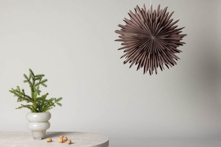 VENTURE DESIGN Sälen taklampe - greige papir (60cm)