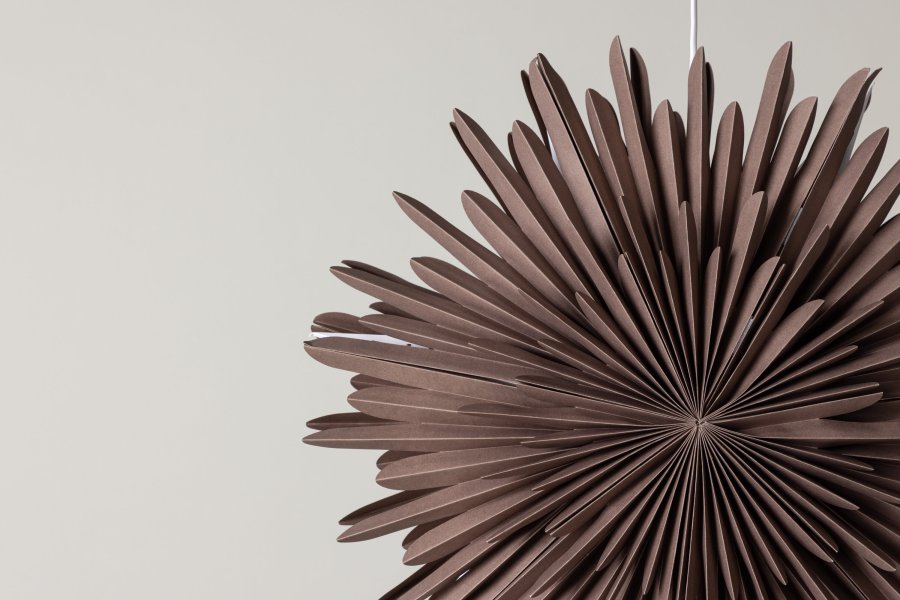 VENTURE DESIGN Sälen taklampe - greige papir (60cm)