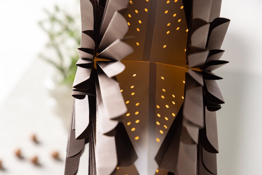 VENTURE DESIGN Sälen taklampe - greige papir (60cm)