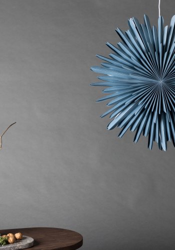 VENTURE DESIGN Sälen taklampe - grtt/bltt papir (60cm)