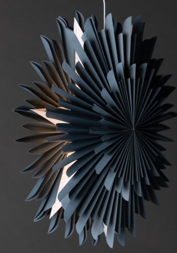 VENTURE DESIGN Sälen taklampe - grtt/bltt papir (60cm)