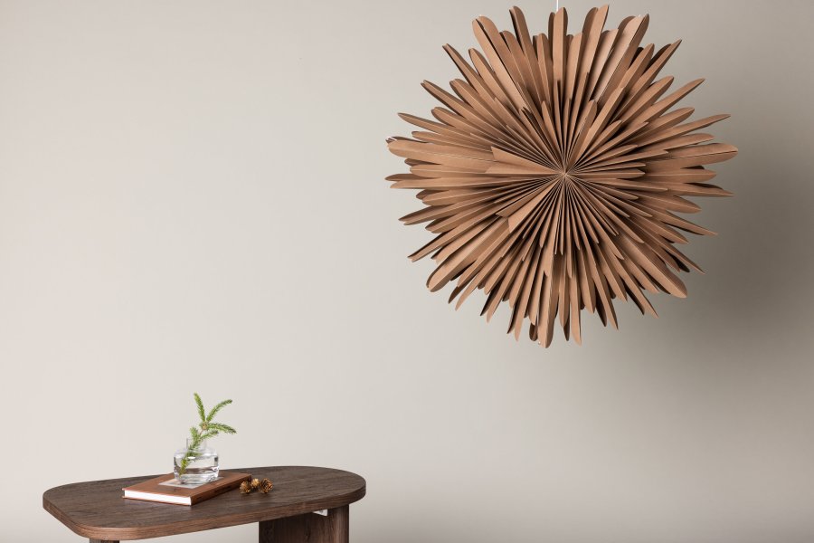 VENTURE DESIGN Sälen taklampe - brunt papir (80cm)