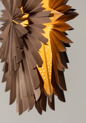 VENTURE DESIGN Sälen taklampe - brunt papir (80cm)