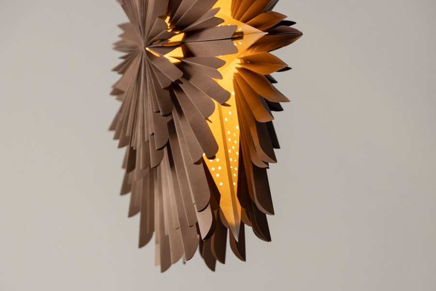 VENTURE DESIGN Sälen taklampe - brunt papir (80cm)