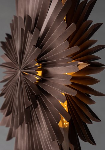 VENTURE DESIGN Sälen taklampe - greige papir (80cm)