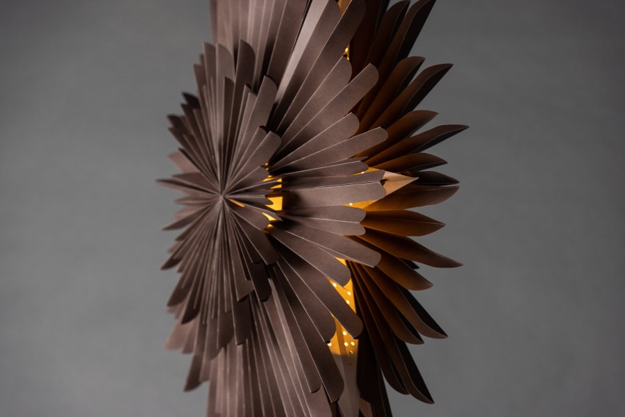 VENTURE DESIGN Sälen taklampe - greige papir (80cm)