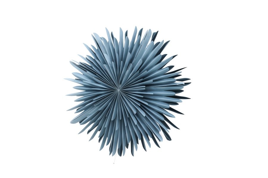 VENTURE DESIGN Sälen taklampe - grtt/bltt papir (80cm)