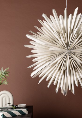 VENTURE DESIGN Sälen taklampe - beige papir (100cm)