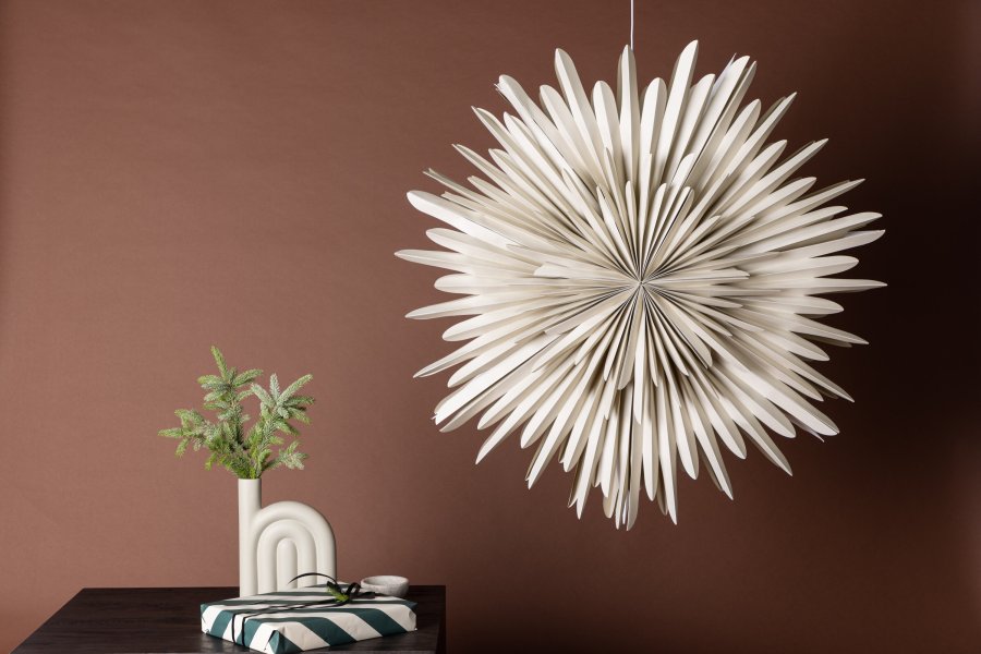 VENTURE DESIGN Sälen taklampe - beige papir (100cm)