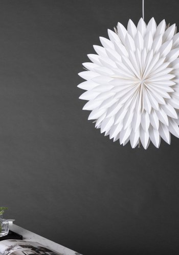 VENTURE DESIGN Storlien taklampe - hvitt papir (60cm)