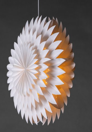 VENTURE DESIGN Storlien taklampe - hvitt papir (60cm)