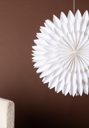 VENTURE DESIGN Storlien taklampe - hvitt papir (80cm)