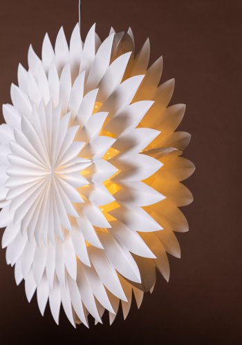 VENTURE DESIGN Storlien taklampe - hvitt papir (80cm)