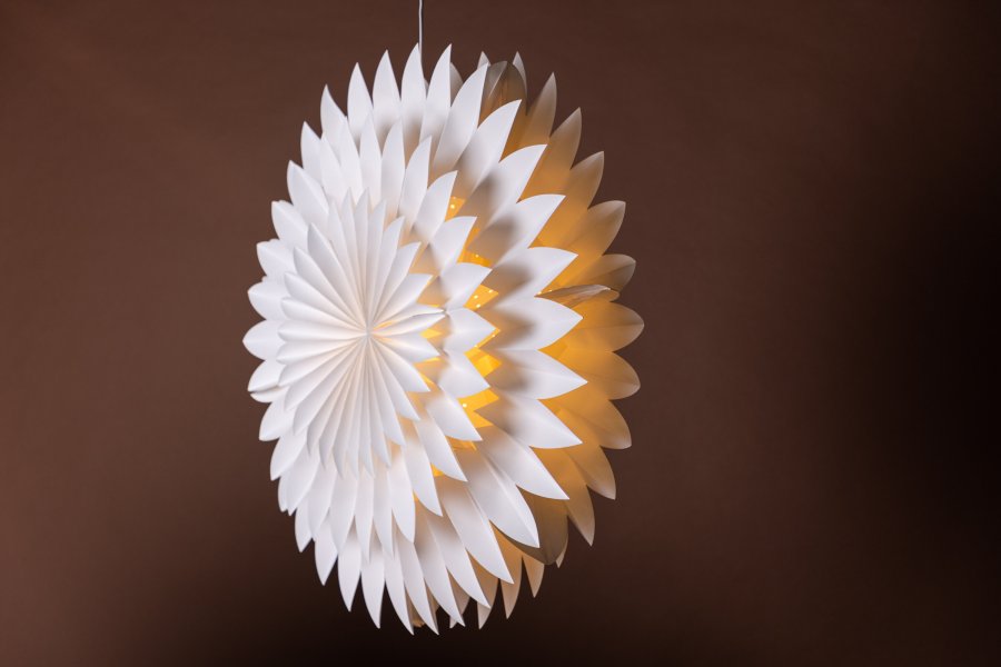 VENTURE DESIGN Storlien taklampe - hvitt papir (80cm)