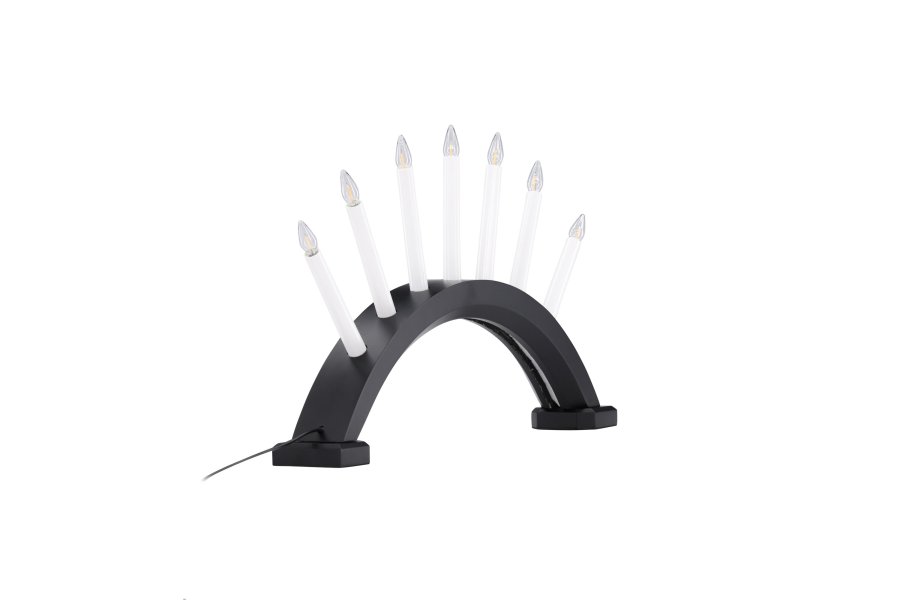 VENTURE DESIGN Kebnekaise bordlampe - hvit og svart furu (55cm)