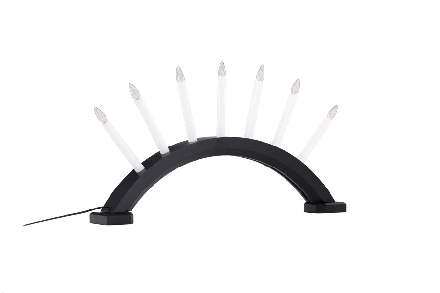 VENTURE DESIGN Kebnekaise bordlampe - hvit og svart furu (55cm)