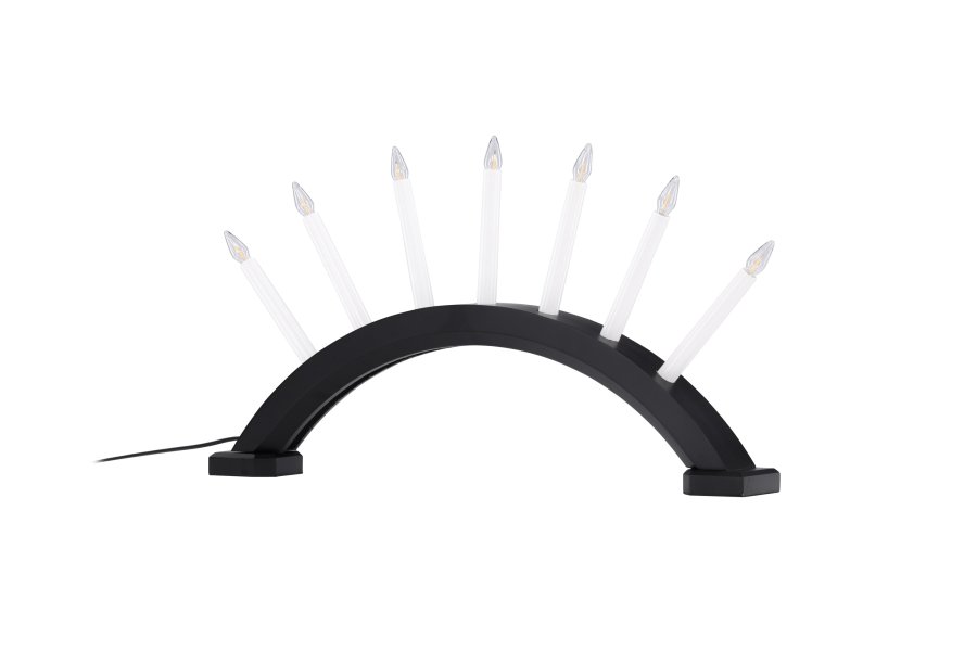 VENTURE DESIGN Kebnekaise bordlampe - hvit og svart furu (55cm)