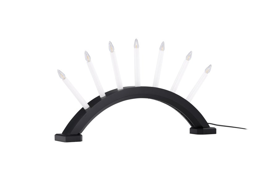 VENTURE DESIGN Kebnekaise bordlampe - hvit og svart furu (55cm)