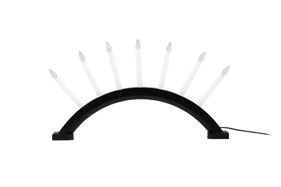 VENTURE DESIGN Kebnekaise bordlampe - hvit og svart furu (55cm)