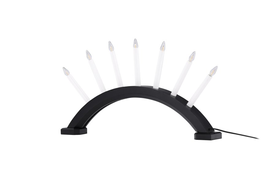 VENTURE DESIGN Kebnekaise bordlampe - hvit og svart furu (55cm)