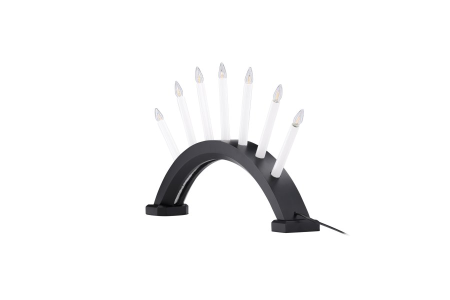 VENTURE DESIGN Kebnekaise bordlampe - hvit og svart furu (55cm)