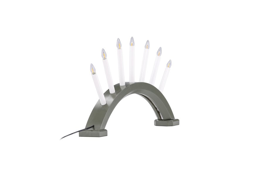 VENTURE DESIGN Kebnekaise bordlampe - hvit og grnn furu (55cm)