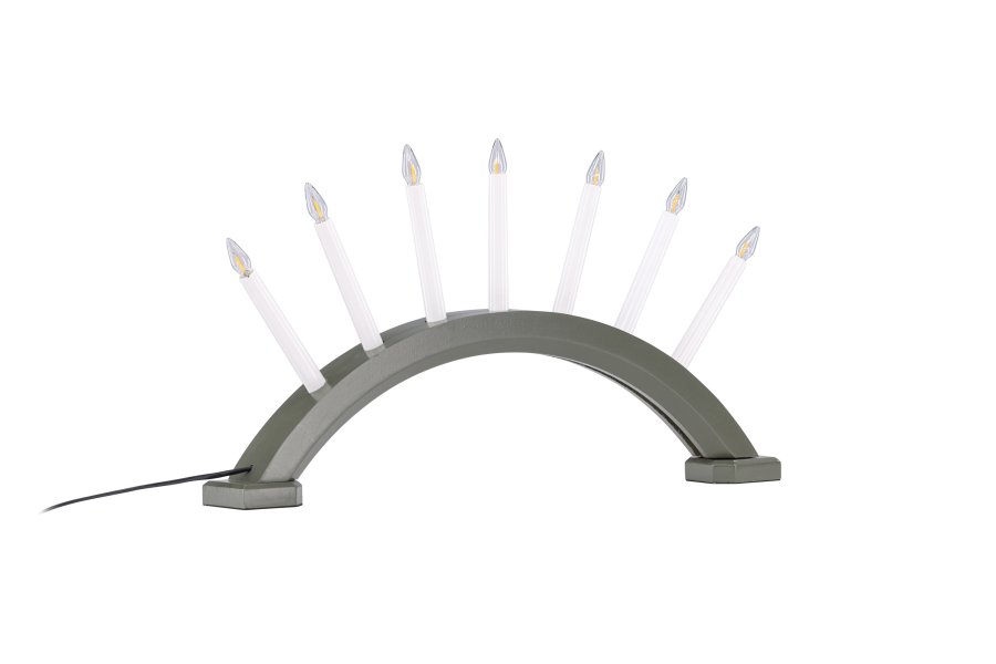 VENTURE DESIGN Kebnekaise bordlampe - hvit og grnn furu (55cm)